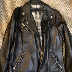 Black Leather Biker Jacket